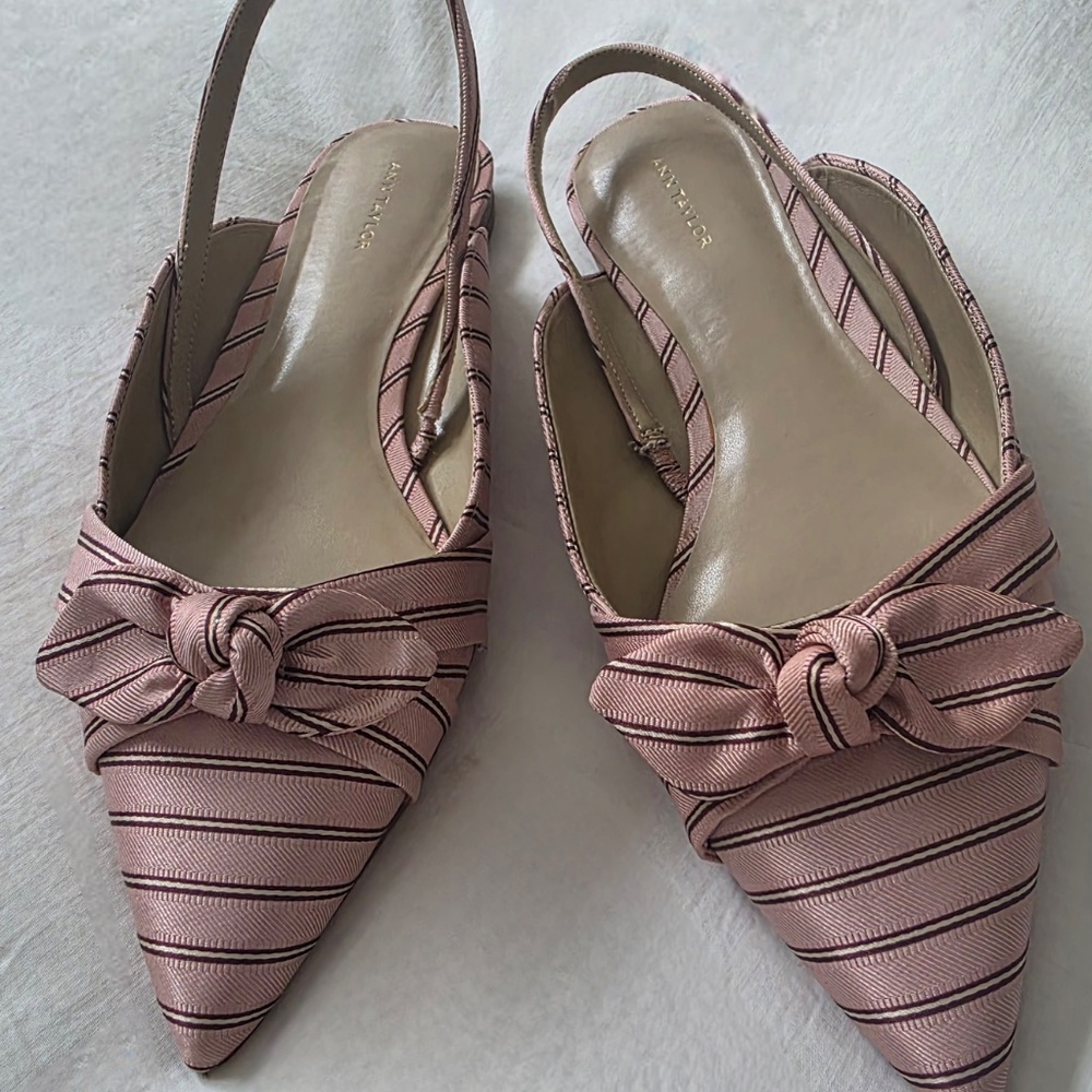 Striped sling backs - Picture 3 of 7